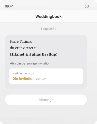 Invito SMS personale